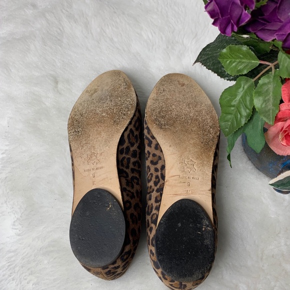 Super cute Issac shoes leopard print open toes. All leather made in Italy 🇮🇹 - Picture 6 of 8